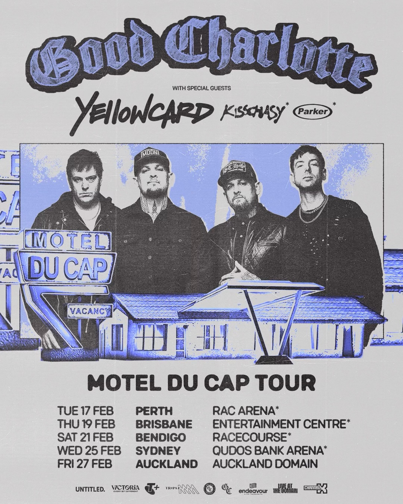 Good Charlotte Motel Du Cap Tour Poster 2026