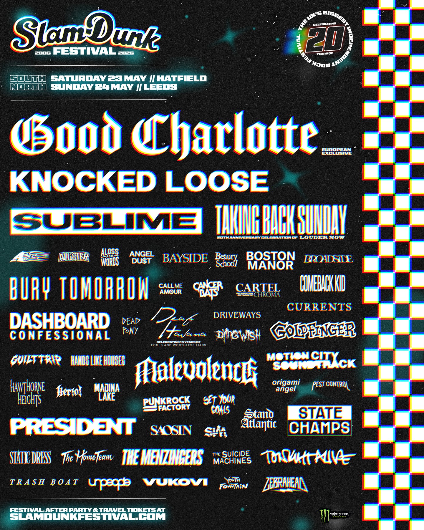 Good Charlotte Motel Du Cap Tour Poster 2026